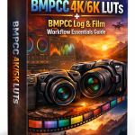 BMPCC 4K/6K LUTs Mega Pack + Log & Film Workflow Essentials Guide | Complete Cinematic Color Grading Bundle