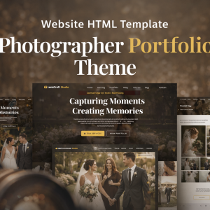 Photographer Portfolio Website HTML Template