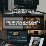 ALL Red Ipp2 Cinematic LUTs & Mastering R3D Guide | Professional Color Grading Bundle for RED Cameras | Advanced Log3G10 Workflow PDF