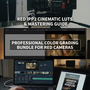 ALL Red Ipp2 Cinematic LUTs & Mastering R3D Guide | Professional Color Grading Bundle for RED Cameras | Advanced Log3G10 Workflow PDF