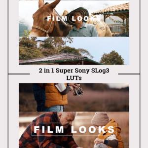 2-in-1 Sony SLog3 LUTs Super Pack - 8 Cinematic Presets for A7S III, FX3, FX30, A1, Rec709, Video Editing, Color Grading