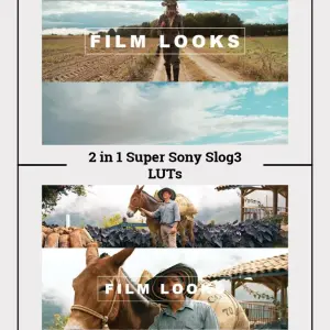 Sony S-Log3 LUTs 2-in-1 Super Pack | 8 Cinematic LUTs for Color Grading | Instant Download | Sony Slog3 Video LUT Bundle for Filmmakers