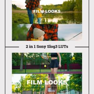 2 in 1 Sony Slog3 LUTs Pack for Professional Filmmakers – Premium Cinematic Color Grading LUTs for Sony Alpha, A7S3, FX3, Slog3 Footage