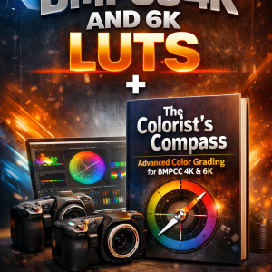 ALL BMPCC 4K and 6K Cinematic LUTs Mega Bundle + The Colorist's Compass- Advanced Color Grading for BMPCC 4K & 6K