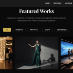 Photographer Portfolio Website HTML Template
