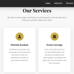 Photographer Portfolio Website HTML Template