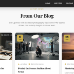 Photographer Portfolio Website HTML Template
