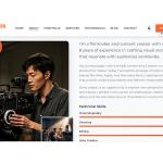 Website HTML Template for Content Creators & Videographer