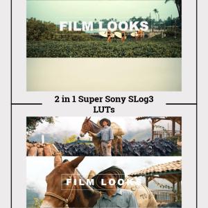 2-in-1 Sony SLog3 LUTs Super Pack - 10 Cinematic Presets for A7S III, FX3, FX30, Rec709 Conversion, Video Editing