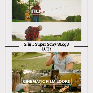2-in-1 Sony SLog3 Super Pack LUTs - 9 Cinematic Presets for Sony Cameras, Perfect for A7S III, FX3 & More, Rec709 Conversion