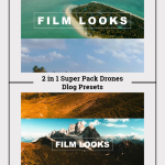 2-in-1 DJI Drone D-Log Presets Packs for Premiere Pro: Cinematic Color Grading for Aerial Footage