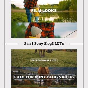 2 in 1 Sony Slog3 LUTs Pack – Dual Cinematic Color Grading Presets for Sony Alpha, A7S3, FX3 Cameras and More